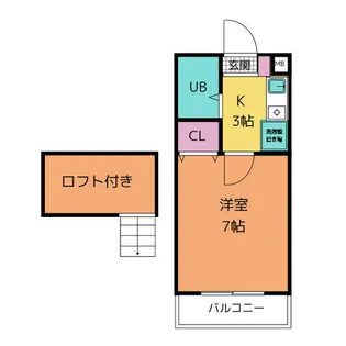 アーバニア アサヒ【1階】の間取り
