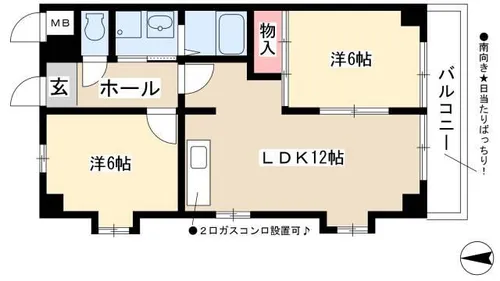 コーポラス小出【2階】の間取り