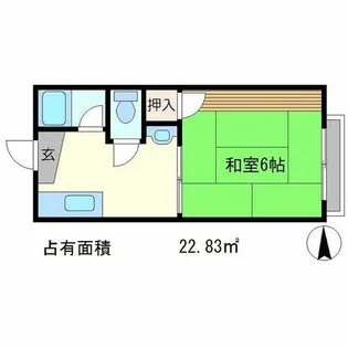 聖護院ハイツ【2階】の間取り
