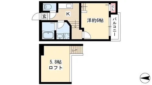 アステール【102号室】の間取り