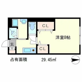 CASAしののめ【1階】の間取り