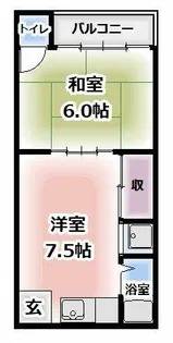 中井ハイツ【2階】の間取り