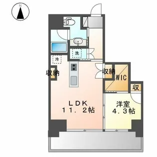 栄タワーヒルズ【17階】の間取り