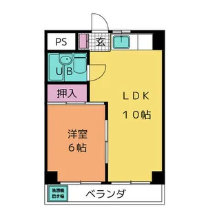 ハイツ石川【2階】の間取り