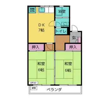 ホワイトハウス【2階】の間取り
