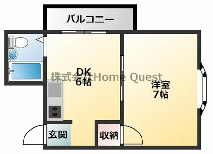 スクエアメゾン志紀【307号室】の間取り