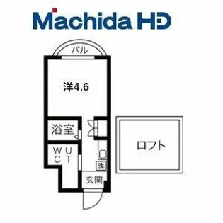 エヌエムドゥーズ【2階】の間取り