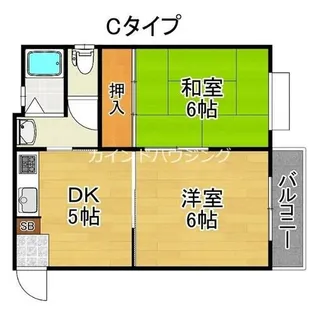 大西マンション【2階】の間取り