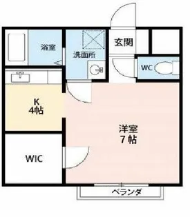 ジュネスブライトンB【205号室】の間取り