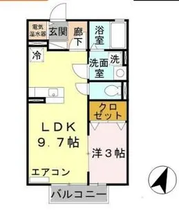 リガトーニ ワン(リガトーニⅠ)【2階】の間取り