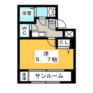 チャミー東山【4階】の間取り