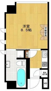 アワジアパートメントアイ【101号室】の間取り