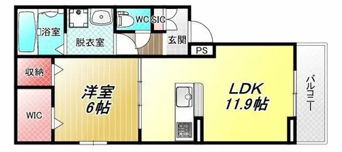コンフォート しき【1階】の間取り