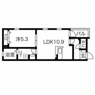 DEVELD荒中【2階】の間取り