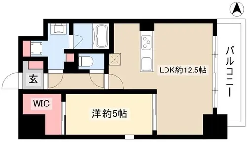 パークアクシス名古屋山王橋【601号室】の間取り