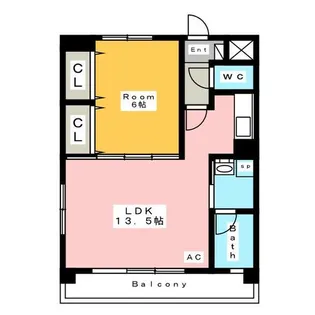 ヴィレッジWILL【1階】の間取り