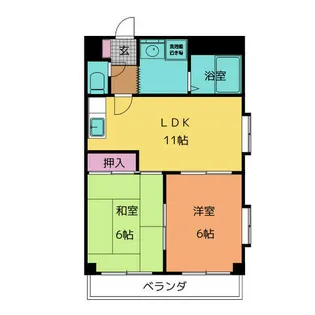 ハイライズプラザ【5階】の間取り