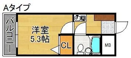 アーバンコート住吉【7階】の間取り