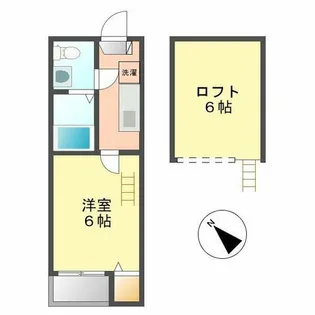 マインハイム枇杷島【201号室】の間取り