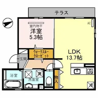 イーグル【3階】の間取り