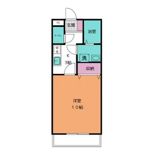 1Kの間取り画像