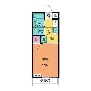 ヴィーブルウエスト【1階】の間取り