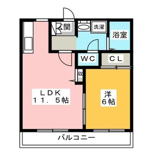 アゼリア小垣江 B棟【1階】の間取り