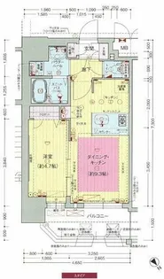 プレサンス野田阪神駅前ザ・プレミアム【9階】の間取り