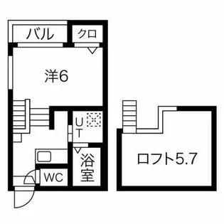ブランドール【1階】の間取り