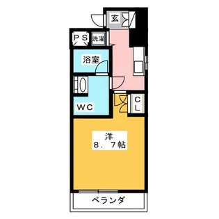 アプリーレ久屋大通公園【12階】の間取り