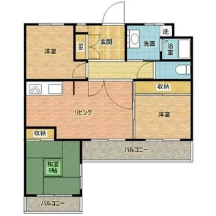 三旺マンション第3新栄【2階】の間取り