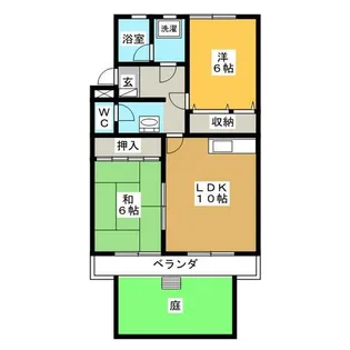 第2スカイマンション【1階】の間取り