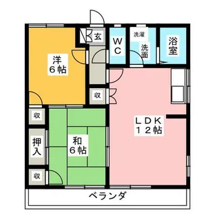 ハミング清城【2階】の間取り