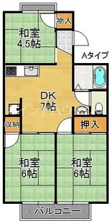 コスモ二色浜【2階】の間取り