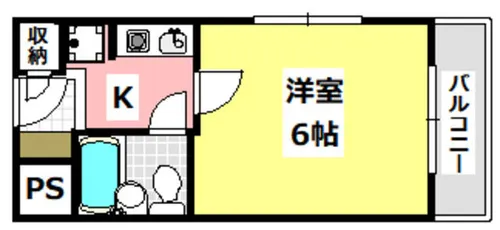 大阪府茨木市水尾2丁目【マンション】の間取り