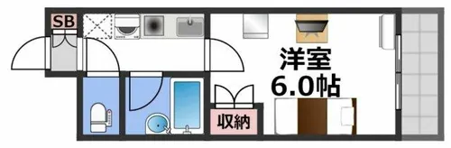 ラ・フェリオ新深江【5階】の間取り