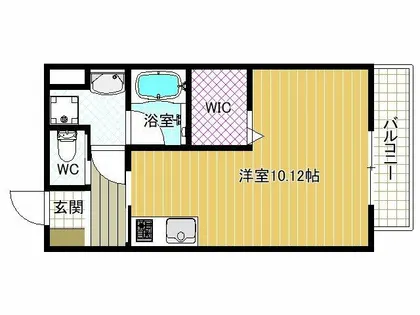 ステラウッド島泉Ⅲ【203号室】の間取り