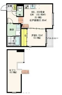 K-FOREST【2階】の間取り
