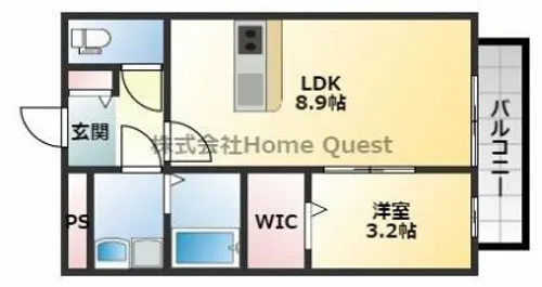グレイス奥林A【2階】の間取り