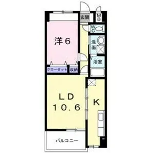 グランドールかさでら【2階】の間取り