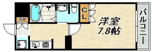 BELLTREE板宿SOUTH【1階】の間取り