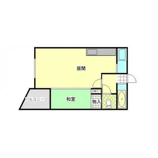 コーポシティライフ【102号室】の間取り