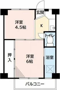 ビレッジハウス仁木1号棟【408号室】の間取り