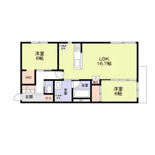 グランフォレスト千代田【1階】の間取り