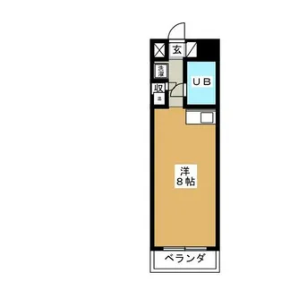 Komodokasa Miwa【5階】の間取り