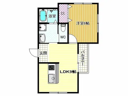 kukulu REX 古市【1階】の間取り