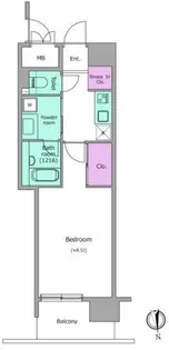ビエラコート内久宝寺【8階】の間取り