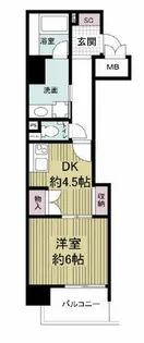 ビエラコート内久宝寺【3階】の間取り