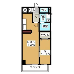 フォレシティ新栄【6階】の間取り