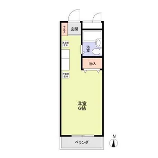 カサブランカ鈴蘭台【1階】の間取り